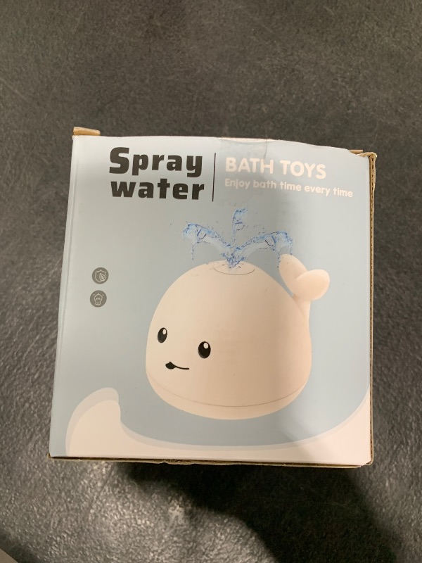 Photo 1 of ANGGIKO Baby Bath Toys, Toddler Bath Toys for Kids Ages 1-3, Light Up Whale Bath Toy Sprinkler, Pool Water Table Infant Baby Toys 6-12-18 Months, Bathtub Fountain Toy, Toddler 1st Birthday 1 2 3 Gifts