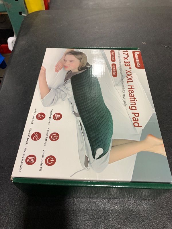 Photo 1 of XXXL Heating Pad for Back & Period Cramps, Electric Extra Large Heating Pads for Women Shoulder Neck Legs Abdomen Waist Pain Relief, 17”x33” Oversized Full Body Heated Pad, Gifts for Women Mom Men Dad