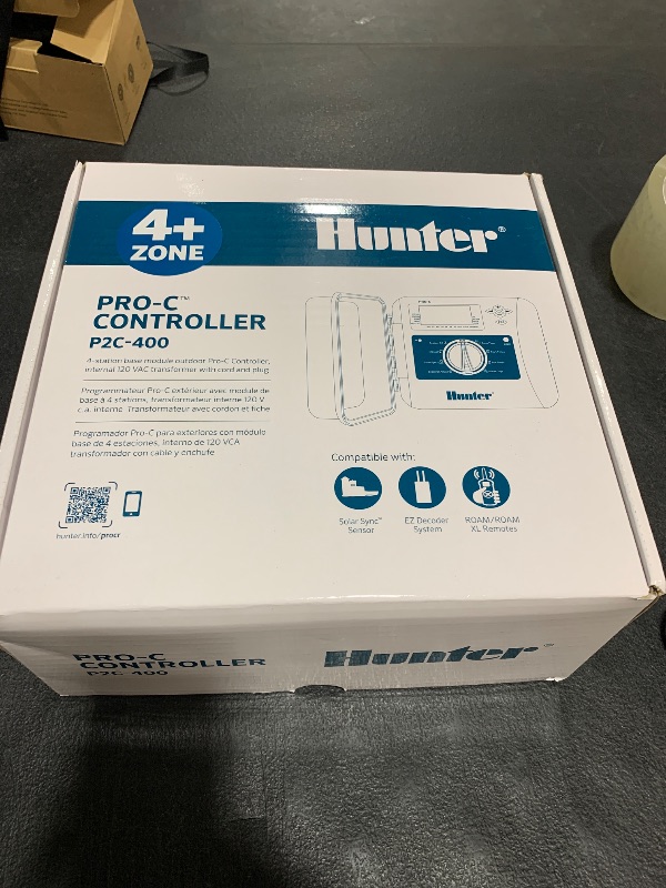 Photo 1 of Hunter Pro-C P2C-400 Indoor Outdoor Modular Controller 4-Station Base Timer Expandable to 32 Stations w/ Optional Expansion Modules - P2C400 Replaces PC400 and PC400i (P2C-400 with 4 Zones)