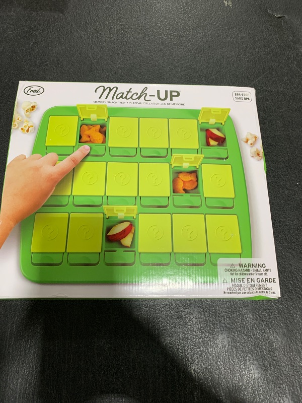 Photo 1 of Genuine Fred Match UP Memory Snack Tray, Fun Interactive Game Snack Tray for Kids, Travel-Friendly, The Ultimate Snacktivity for Picky Eaters