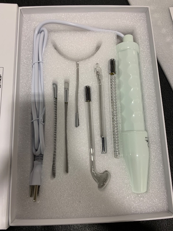 Photo 1 of NuDerma Clinical Skin Therapy Wand - Portable Skin Therapy Machine w 6 Fusion Neon + Argon Wands – Anti Aging - Clarifying - Skin Tightening & Radiance - Wrinkle Reducing