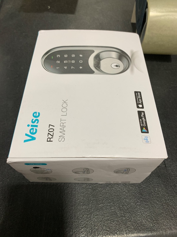 Photo 1 of Veise RZ07 Smart Lock, Fingerprint Door Lock, 7-in-1 Keyless Entry with App Control, Electronic Touchscreen Keypad Deadbolt, Biometric Smart Locks for Front Door, Satin Nickel