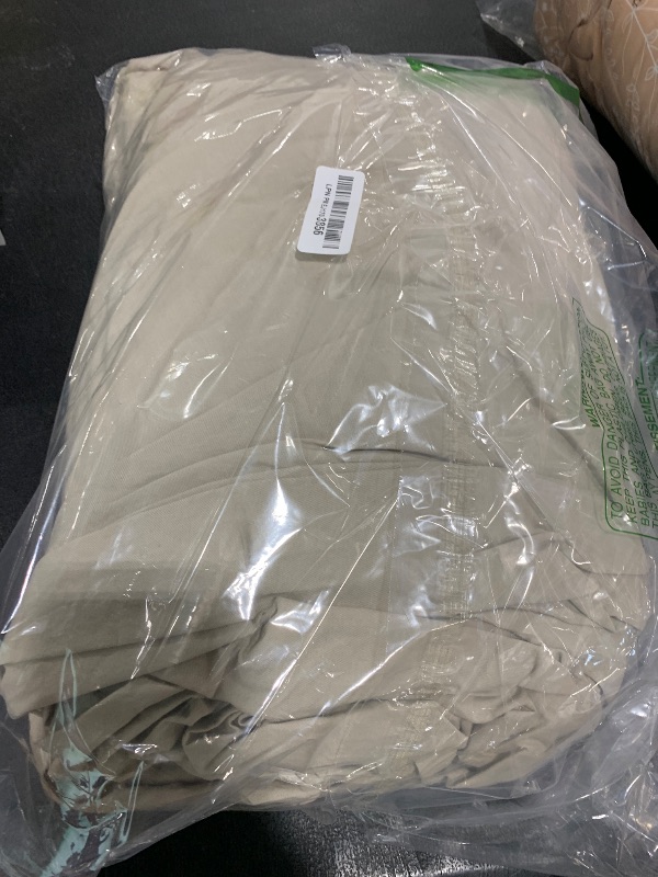 Photo 1 of Bedsure 100% Washed Cotton Duvet Cover Cal King - Linen Grey Minimalist Duvet Cover Linen Like - GentleSoft™ Plain Simple Bedding Set with 2 Pillow Shams (Linen Grey, California King, 104"x98")