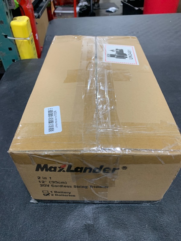 Photo 1 of Maxlander  Wacker Cordless, 20V 12 Inch Cordless String Trimmer Edger, Weed Wacker Battery Operated with 8 PCS Replacement Spools, Lightweight Weed Trimmer (2x2.0Ah Battery and Charger Included)