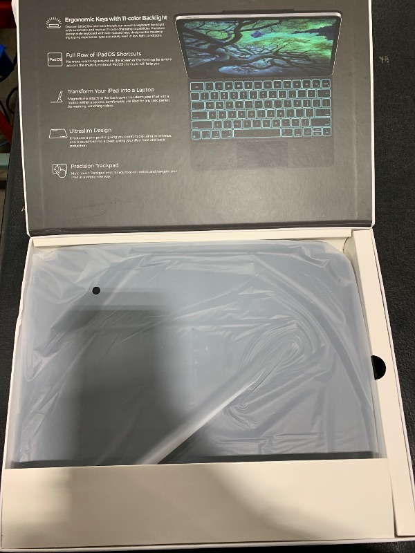 Photo 1 of typecase Keyboard Case for iPad Air 13(M3 2025 / M2 2024) and iPad Pro 12.9 (6th, 5th, 4th, 3rd Gen),Magic Keyboard for iPad Pro 12.9,Keyboard Case with Multi-Touch Trackpad, 11 Colors Backlight,Black