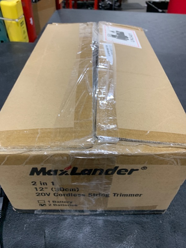 Photo 1 of Maxlander  Wacker Cordless, 20V 12 Inch Cordless String Trimmer Edger, Weed Wacker Battery Operated with 8 PCS Replacement Spools, Lightweight Weed Trimmer (2x2.0Ah Battery and Charger Included)
