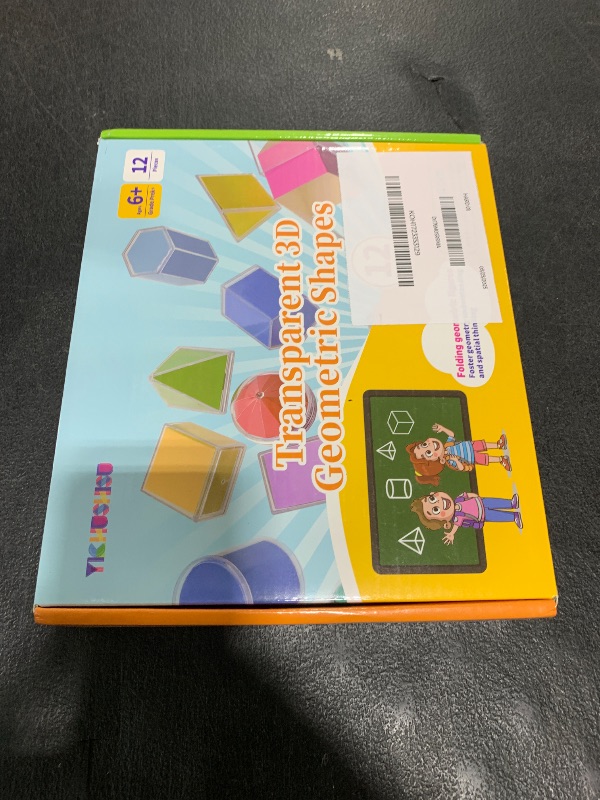 Photo 1 of Folding Geometric Shapes| 2D3D Geometric Solids - Set of 24-12 Multicolored Shapes 1.96",12 2D Nets - Early Math Manipulative and Geometry for Kids,Teacher Aids| Math Games| Back to School Supplies