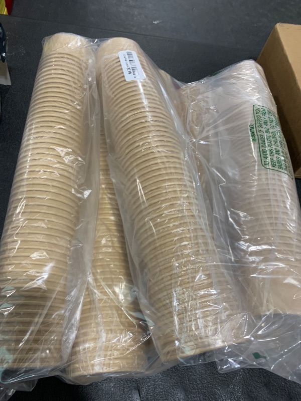 Photo 1 of Ruisita 300 Packs Paper Ice Cream Cups 5 Ounce Disposable Soup Bowls Brown Dessert Bowls for Hot or Cold Food Party Supplies Treat Dessert Cups for Sundae Frozen Yogurt