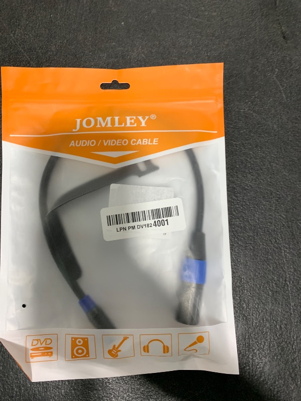 Photo 1 of JOMLEY 3.5mm to XLR Balanced Cable, XLR Male to 1/8 inch Mini Jack Cable Adapter Mono Audio Cord for Cell Phone, Laptop, Speaker, Mixer -1ft