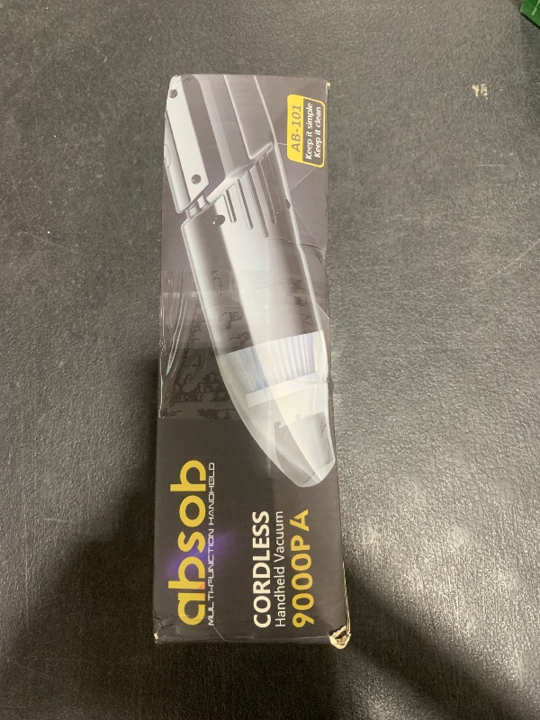 Photo 1 of absob Handheld Vacuum Cleaner Cordless, Mini Portable Car Hand Vacuum Cleaner, Powerful Suction Hand Vac, Rechargeable Lightweight Handheld Vacuum for Home, Car, and Keyboard - USB Charging