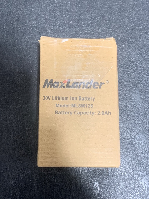 Photo 1 of MAXLANDER 4.0Ah Lithium Rechargeable Battery, 20V Battery (Not Compatible with Cordless Snow Shovels and Cordless Snow Blowers)
