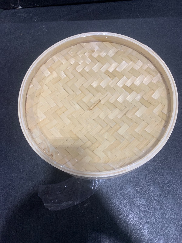 Photo 1 of Motomori Bamboo Steamer Set - 12 Inch Dumpling Steamer With 1 Lid And 1 Tier, Durable, For Steaming Vegetable, Meat, And More