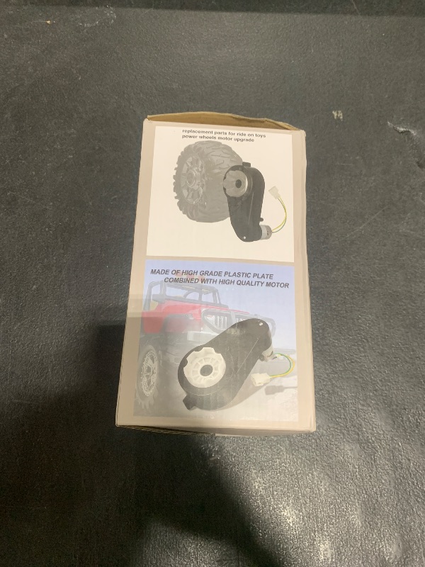 Photo 1 of 2Pcs 24 Volt RS555 40000RPM Gearbox with High Torque Motor for Powered Wheels Motor Upgrade 24V High Speed Electric Motor Gearbox for Kid‘s Ride On Toys Car Replacement Parts