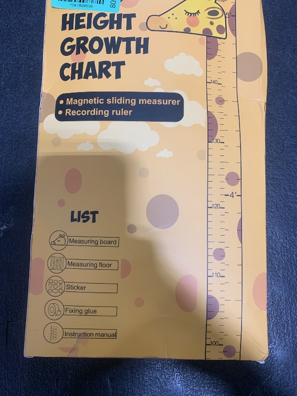 Photo 1 of Baby Height Growth Chart Ruler for Kids Room Decor,3D Movable Giraffe Height Ruler Nursery Animal Wall Decals