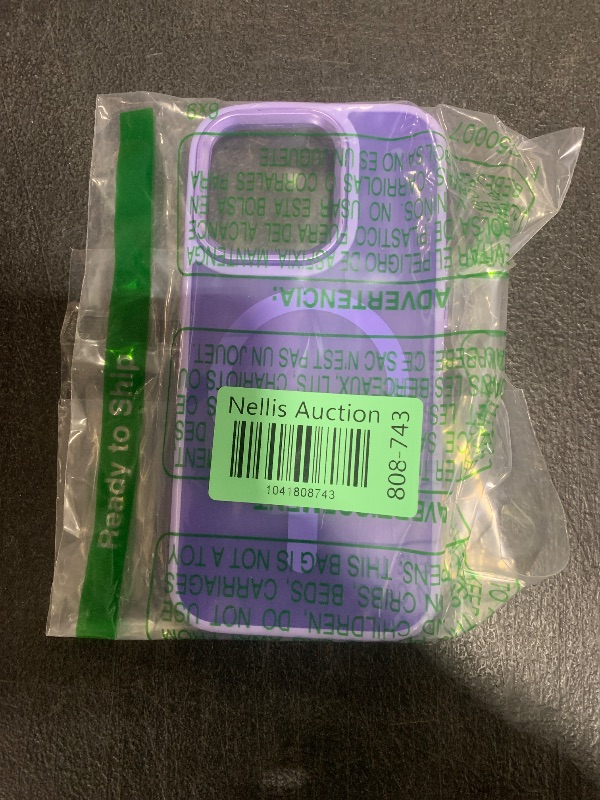 Photo 1 of for iPhone 14 Pro Case, Matte Magnetic Phone Case with 1 Screen Protector, Support for Magsafe, Translucent Frosted Slim Shockproof Protective Cover for iPhone 14 Pro 6.1 inch, Lavender Purple