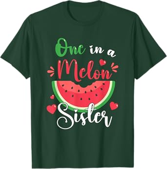 Photo 1 of One In A Melon Sister Summer Birthday Party Matching Family T-Shirt