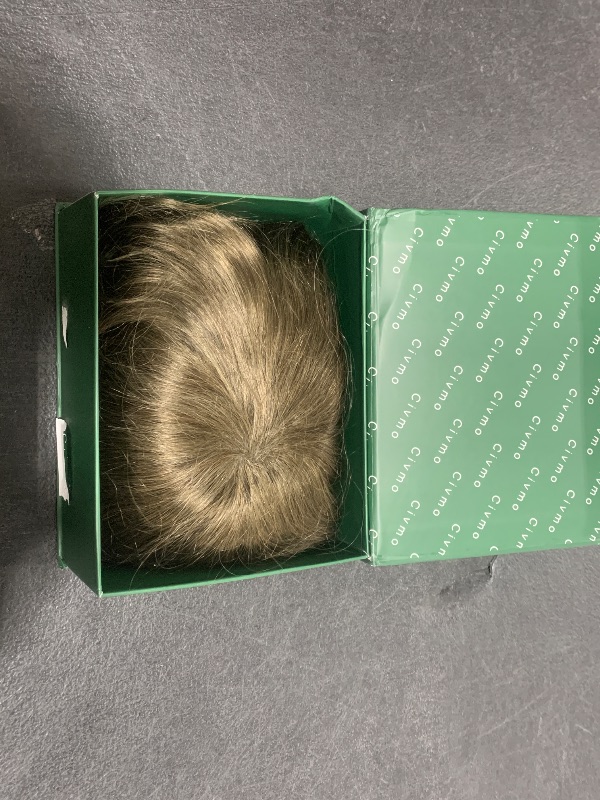 Photo 1 of Civmo Men toupee Mono Lace with PU Toupee for Men 100? European Human Hair Replacement System Mens Toupee Men's Hairpiece Wigs for men (#18 Dark Blonde Brown Color)