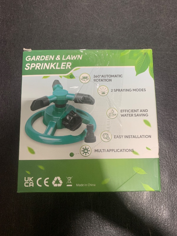 Photo 1 of Sprinklers for Yard, Water Sprinkler for Lawn, 360 Degree Rotating Lawn Sprinkler for Yard Large Area, Yard Sprinklers for Kids, Pets Playing