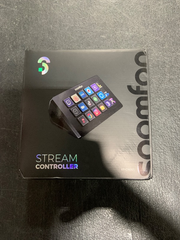 Photo 1 of Stream Controller - SOOMFON Stream Control Deck with 15 LCD Macro Keys Customizable to Trigger Actions in OBS Twitch YouTube Compatible with PC & Mac for Content Creators Streaming Gaming
