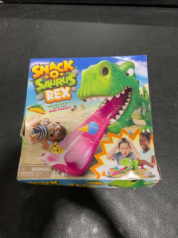 Photo 1 of Spin Master Games, Snack-O-Saurus Rex, Interactive Dinosaur Toy for Kids, Board Games for Family Night, 2-4 Players, for Ages 5 & Up