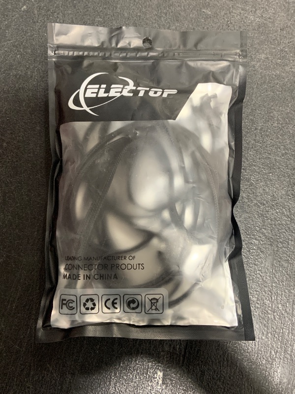 Photo 1 of ELECTOP SATA III Cable, 6Gbps 90 Degree Right Angle HDD SDD Data Cable, SATA 3.0 Nylon Braided Cable with Locking Latch for SATA HDD, SSD, CD Driver, CD Writer(20 Inch, Black,5 Pack)