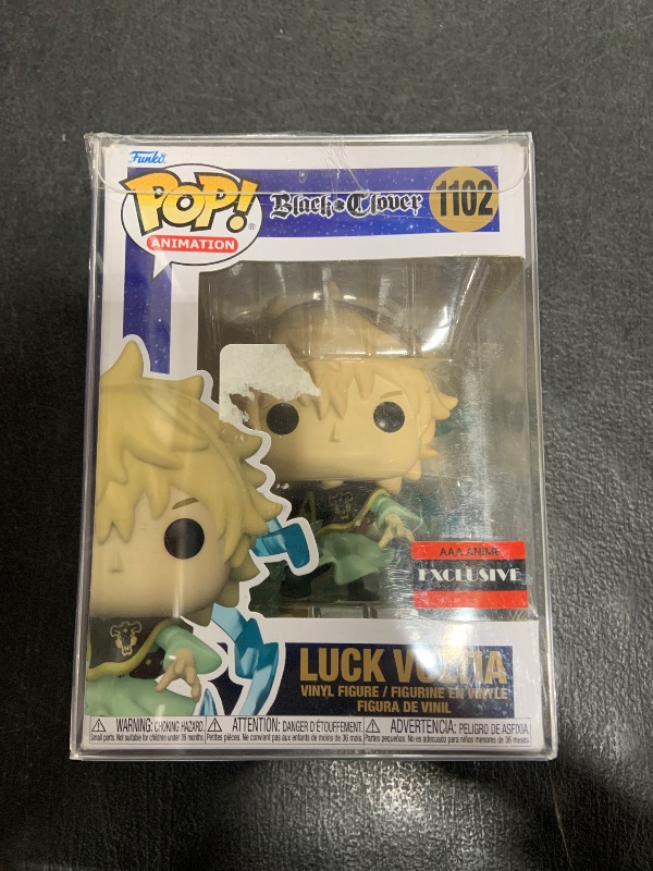 Photo 1 of Funko Pop Black Clover Luck Voltia (Lightning Armor) GITD Chase Pop Figure (AAA Anime Exclusive)