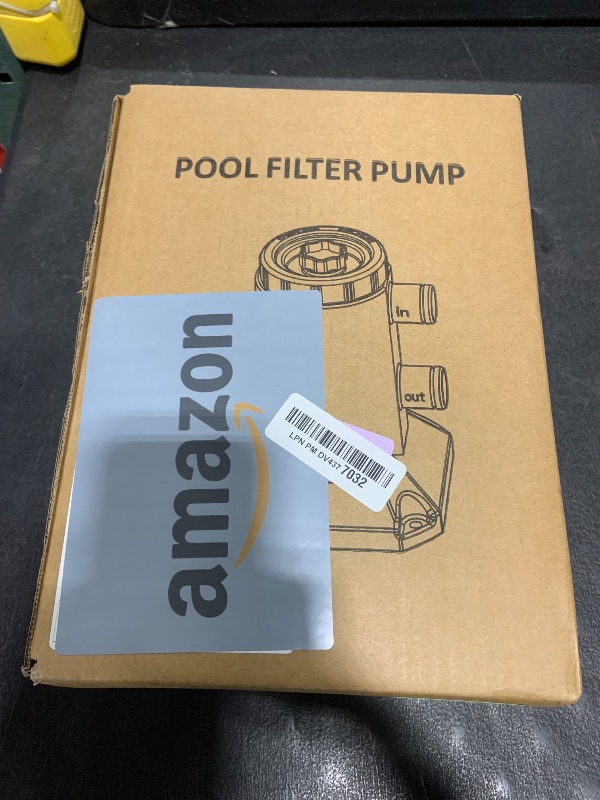 Photo 1 of Tool Daily Pool Filter Pump for Above Ground Swimming Pools, Small Pool Pump and Filter Kit 530 GPH, 2 Extra Filter Cartridge Replacements