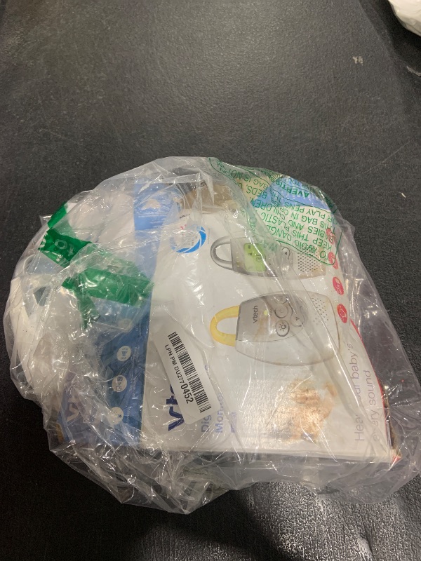 Photo 1 of VTech Communications DM221 Audio Baby Monitor with up to 1,000 ft of Range, Vibrating Sound-Alert, Talk Back Intercom & Night Light Loop, White/Silver