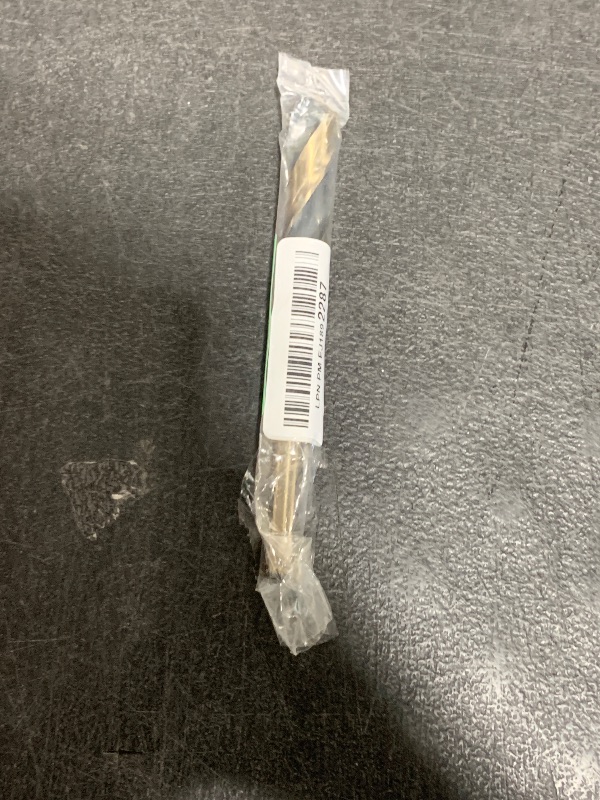 Photo 1 of Bivethoi Reduced Shank Twist Drill Bits 16mm Black Nitride & Gold Titanium Coated High Speed Steel 4341 with 10mm Shank for Drilling Steel Plate