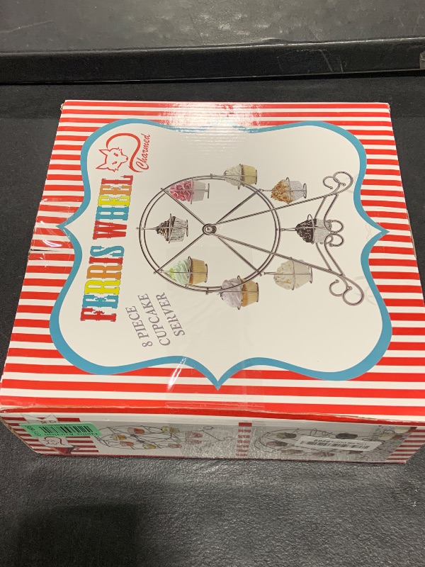 Photo 1 of Charmed Ferris Wheel Cupcake Stand for Carnival and Circus Theme Party