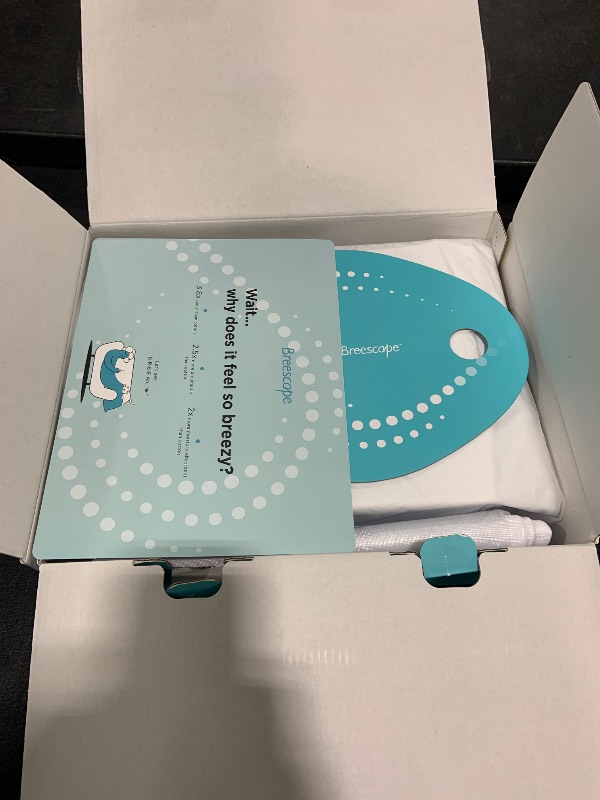Photo 1 of Breescape Cooling Sheet Set Cal King Size - BlendTek™ Dry & Cool Technology for Hot Sleepers and Night Sweats, Q-Max>0.46 Tech, Deep Pocket Up to 18", 360° Elastic Band, Snow White
