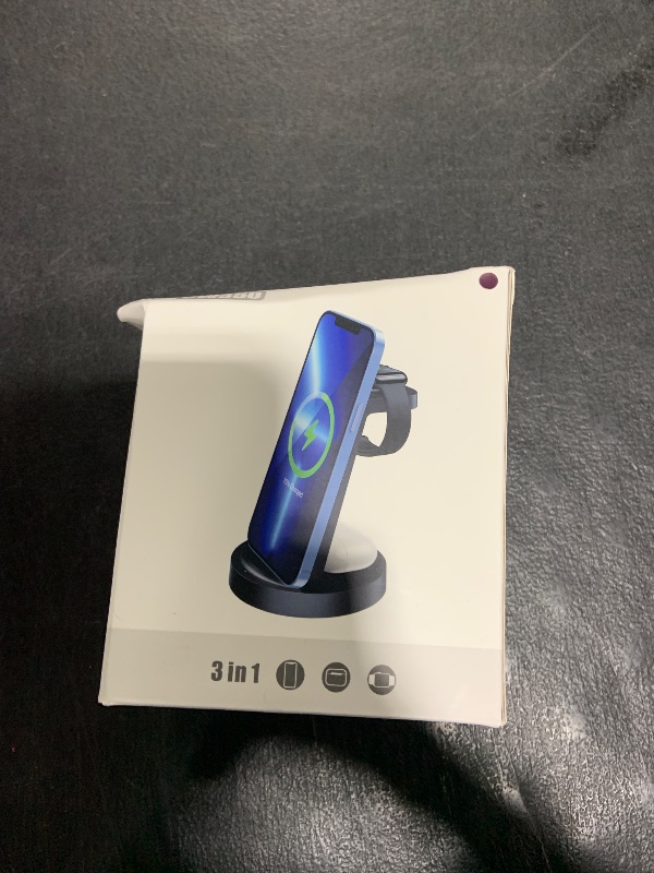 Photo 1 of 3 in 1 Charging Station for iPhone - Wireless Charger for Apple Products Multiple Devices - Charging Dock Stand for AirPods (for iPhone 16e 16 15 14 13 pro 12 11 X Max)