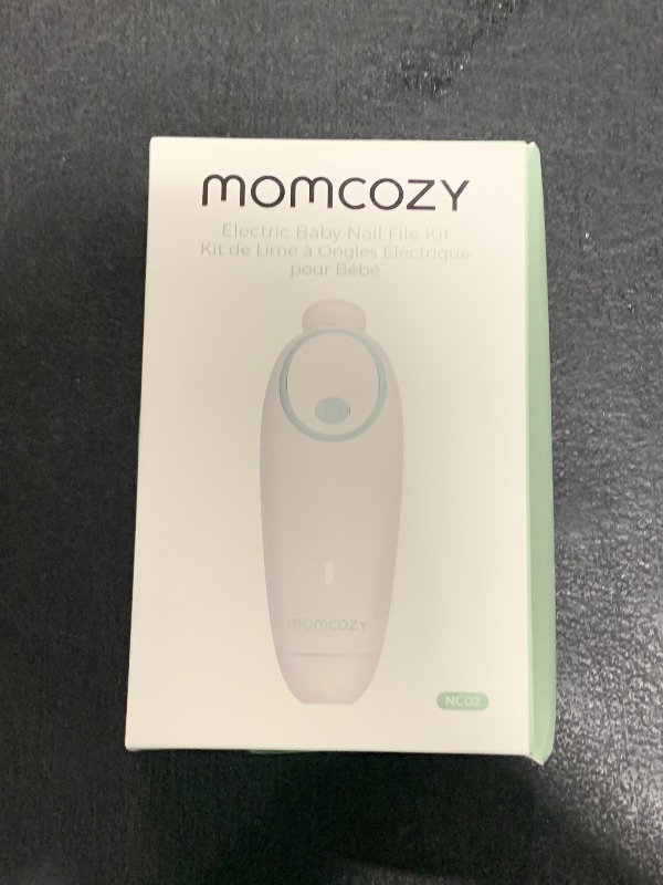 Photo 1 of Momcozy Baby Nail File Electric, Gentle Baby Nail Trimmer Electric Rechargeable, Baby Nail Clipper Electric, 7 Grinding Head Replacement Pads