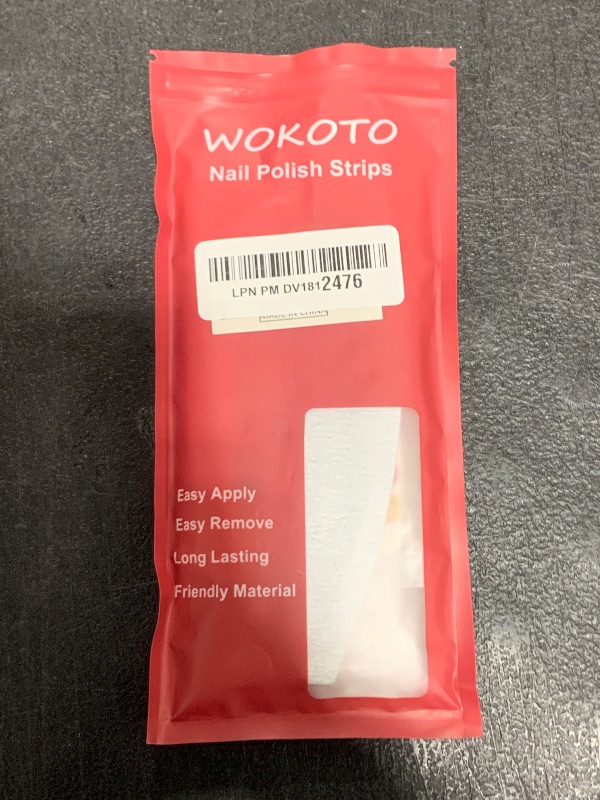 Photo 1 of WOKOTO 20 Sheets Gradient Toe Nail Polish Strips And Stickers And 1 Nail File Kit Colorful 22 Tips Per Sheet Glitter Toenail Nail Polish Stickers Wraps For Women Nail Salon Manicure Set