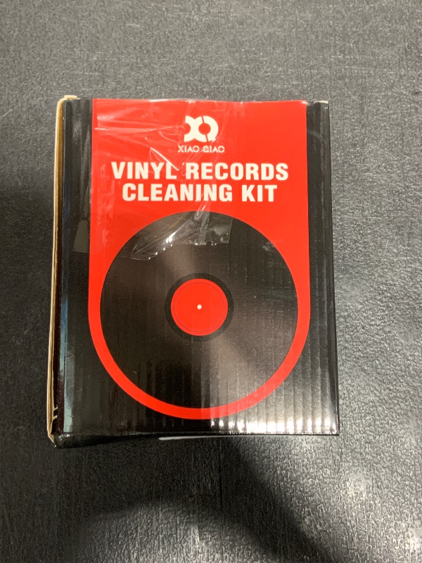 Photo 1 of XQ XIAO QIAO Vinyl Record Cleaner Kit - 5-in-1 Vinyl Records Cleaning Kit Includes Soft Velvet Record Brush, Cleaning Liquid, Nano Fiber Record Cleaning Brush, Cleaning Cloth and Storage Bag