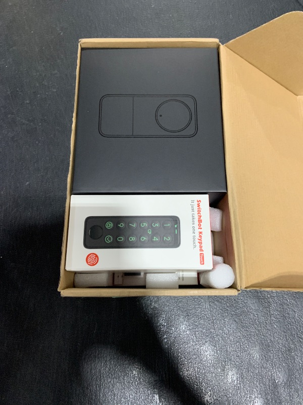 Photo 1 of SwitchBot WiFi Smart Lock Pro with Keypad Touch, Fingerprint Keyless Entry Door Lock, Bluetooth Electronic Deadbolt, IP65 Weatherproof, Fits Your Existing Deadbolt, Supports Matter, Alexa and Google