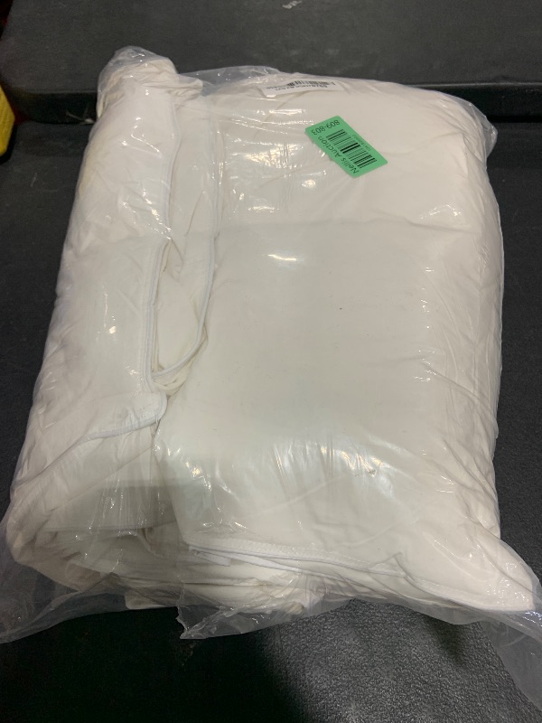 Photo 1 of ELNIDO QUEEN® Feather Down Fiber Comforter Twin Size - All Season White Fluffy Duvet Insert - Luxurious Hotel Bedding Comforter with Corner Tabs - Ultra Soft 100% Cotton Cover, 68x90 Inch