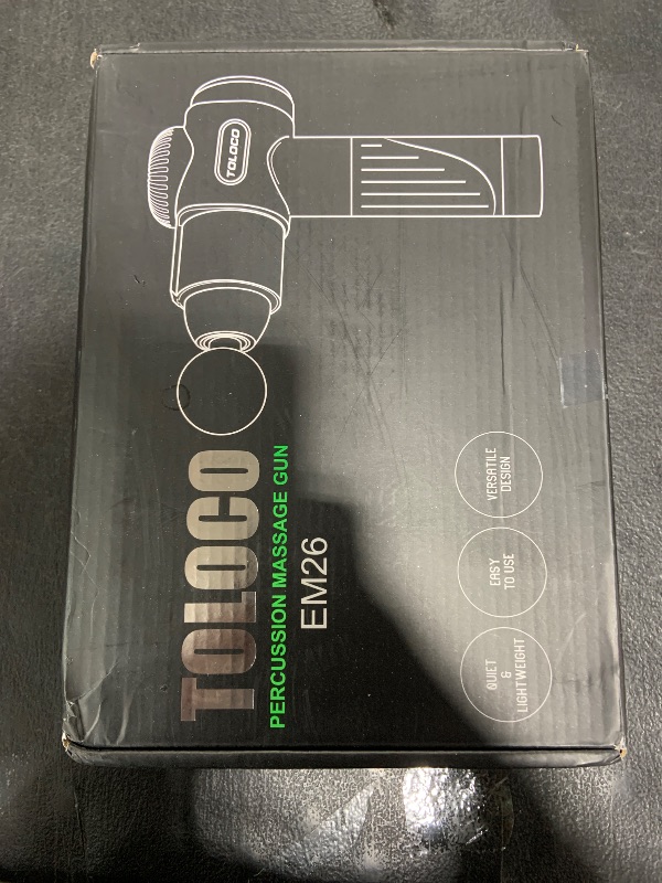 Photo 1 of TOLOCO Massage Gun, Deep Tissue Back Massager for Athletes with 10 Massage Heads, Electric Muscle Percussion Massager for Any Pain Relief, FSA and HSA Eligible, Gifts for Fathers Day, Grey