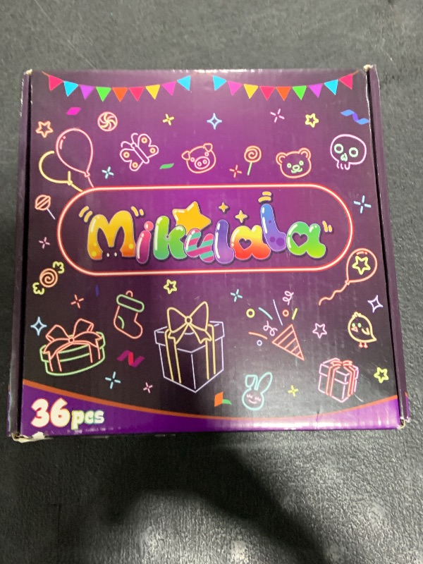 Photo 1 of Mikulala 36 Pack Light Up Rings Glow in The Dark Party Supplies, Light up Party Favors, Goodie Bag Stuffers, Birthday Christmas Party Favors Classroom Prizes Cute Animal Treasure Box for Kids