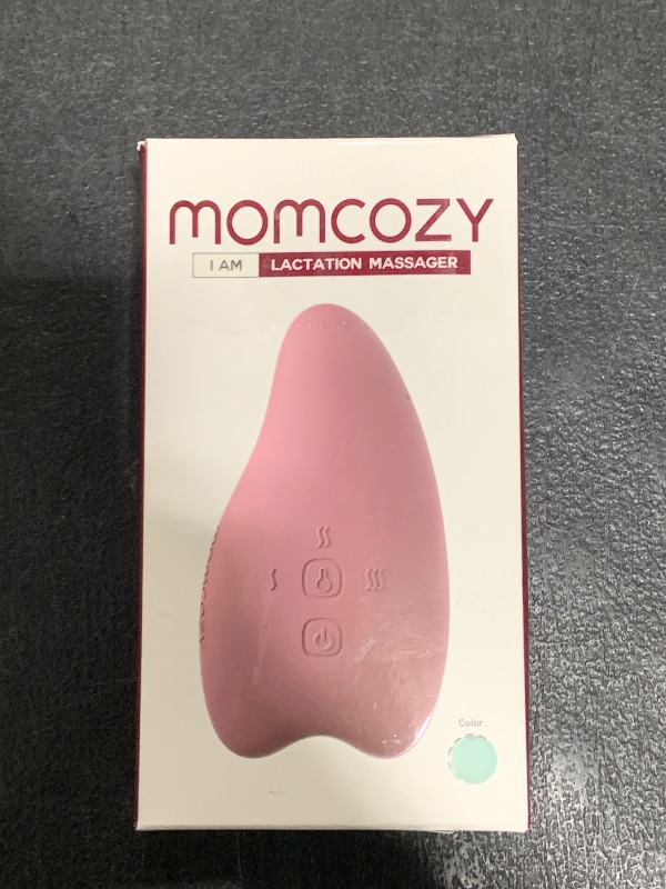 Photo 1 of Momcozy Warming Lactation Massager 2-in-1, Soft Breast Massager for Breastfeeding, Heat + Vibration Adjustable for Clogged Ducts, Improve Milk Flow, Blue-Green