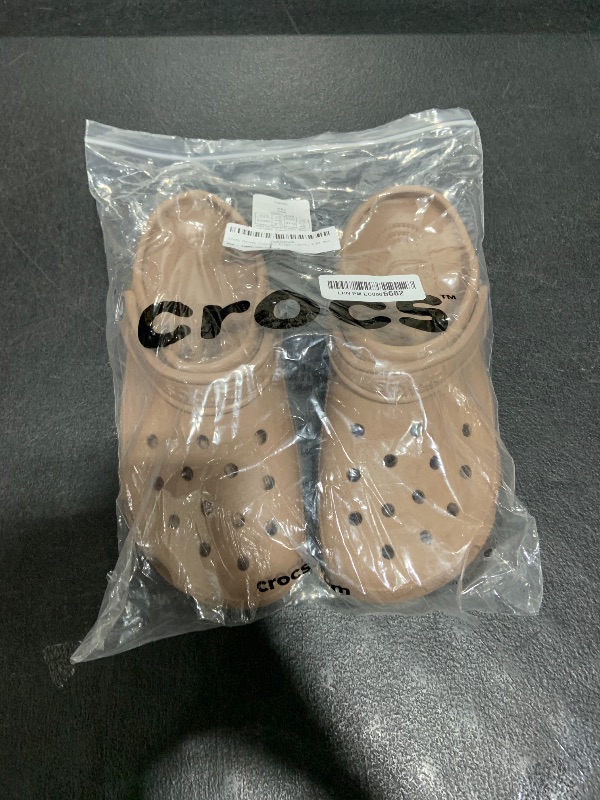 Photo 1 of Crocs Unisex-Adult Classic Clog, Clogs for Women and Men, Latte, 8 Men/10 Women
