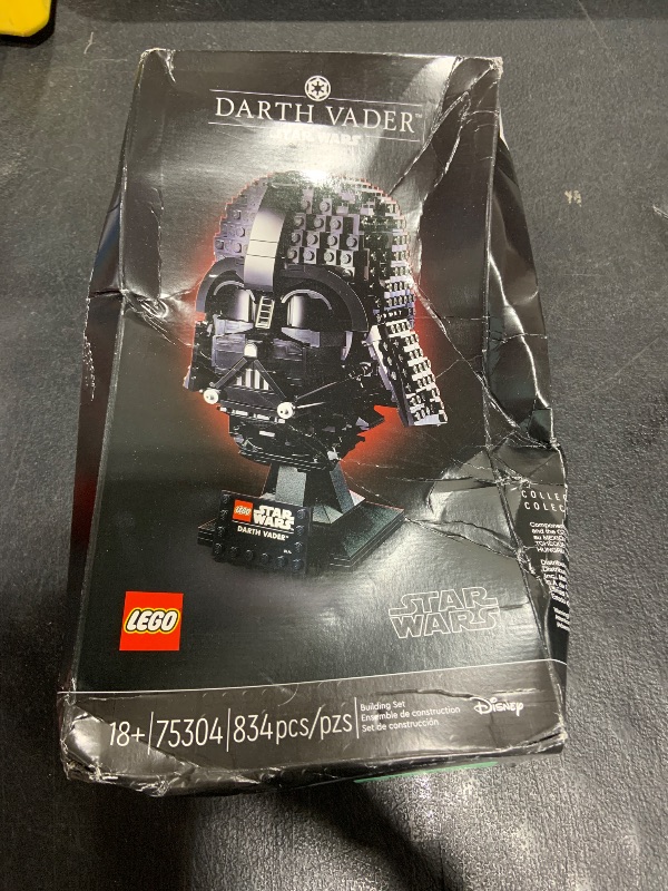 Photo 1 of LEGO Star Wars Darth Vader Helmet Building Set, Mask Model Kit for Adults to Build and Display, Collectible Star Wars Home Décor, Gift Idea for Classic Star Wars Fans, 75304