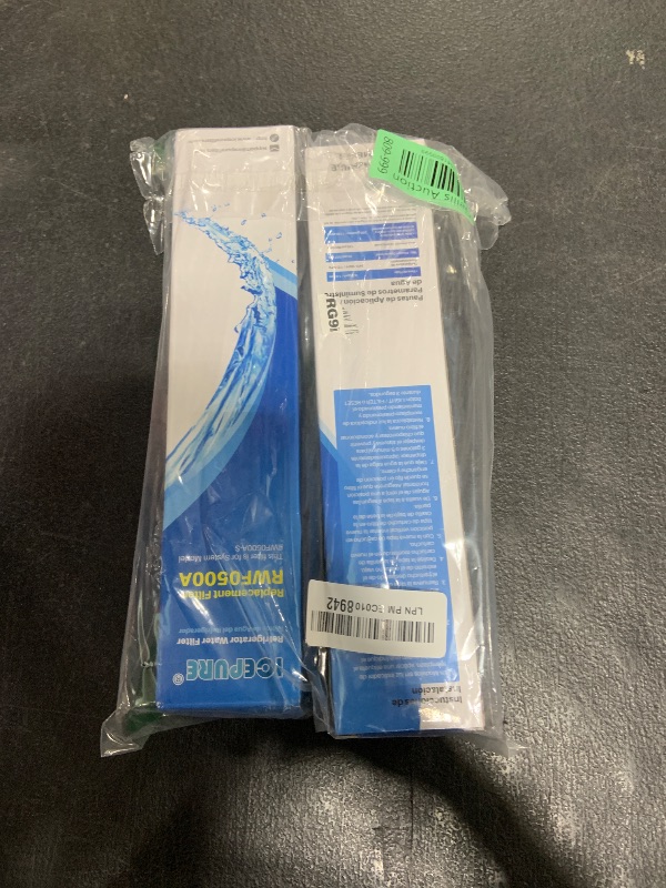 Photo 1 of ICEPURE 4396508 Refrigerator Water Filter Replacement for EveryDrop Filter 5, EDR5RXD1, Whirlpool 4392857, NL300, 4396510, 4396509, 4396547, LC400V, 4396510p, WF-NLC240V,PNL240V, 2PACK