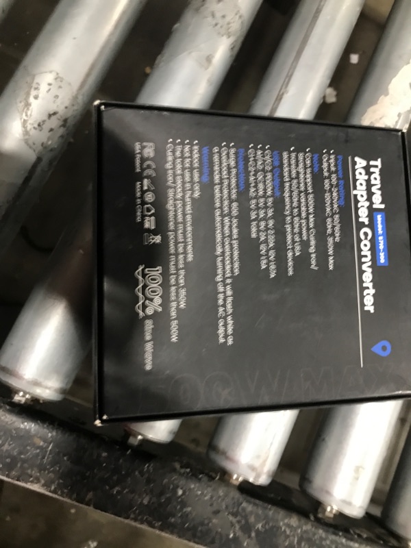 Photo 1 of DOACE 220v to 110v Voltage Converter for European Travel: Max 500W Pure Sine Wave Voltage Converter US to Europe - 220 to 110 International Power Adapter Plug Combo Step Down Transformer Black