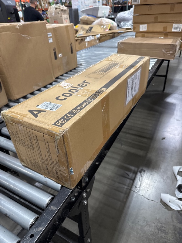 Photo 1 of Evaporative Air Cooler, 41" Windowless Portable Air Conditioner, 3-in-1 Cooling Fans that Blow Cold Air, 4 Ice Packs, 12H Timer, 26ft Remote, 120° Oscillation, Queit Swamp Cooler for Room