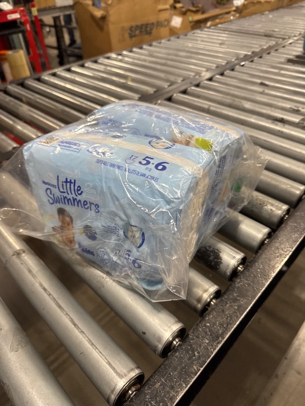 Photo 1 of Huggies Little Swimmers Disposable Swim Diapers, Size 5-6 (32+ lbs), 34 Ct (2 packs of 17), Packaging May Vary