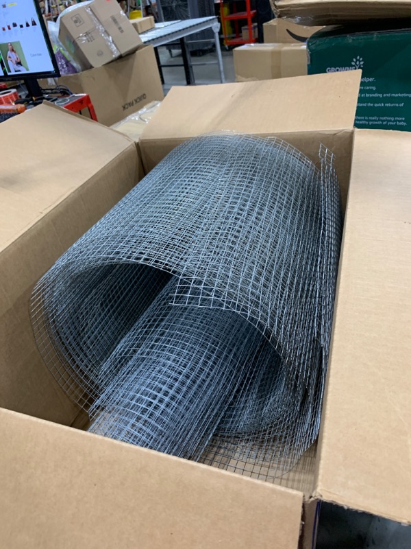 Photo 1 of Land Guard 19 Gauge Hardware Cloth, 1/2 inch Chicken Wire Fence, Galvanized Welded Cage Wire Mesh Roll Supports Poultry Netting Cage Fence…
