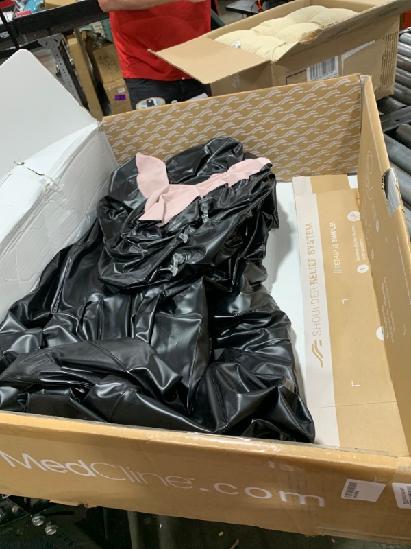 Photo 1 of New Upgraded BBL Bed with Hole-Inflatable BBL Bed After Surgery,Brazilian Butt Lift Surgery Recovery Mattress with Carrying Bag & Air Pump,Waterproof Plant Velvet Touch Sleep-Black Pink(17.71*14.17In)