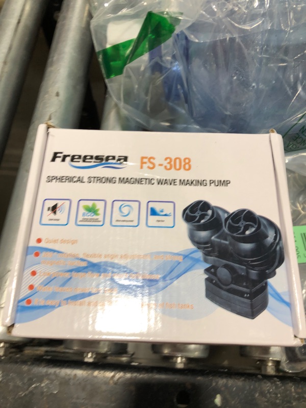 Photo 1 of FREESEA Wave Maker for Aquarium Powerhead: 1600 GPH Circulation Pump - 360° Adjustable Power Head Wavemaker with Magnetic Suction for 75 Gallon - 125 Gallon Fish Tank | Saltwater | Freshwater
