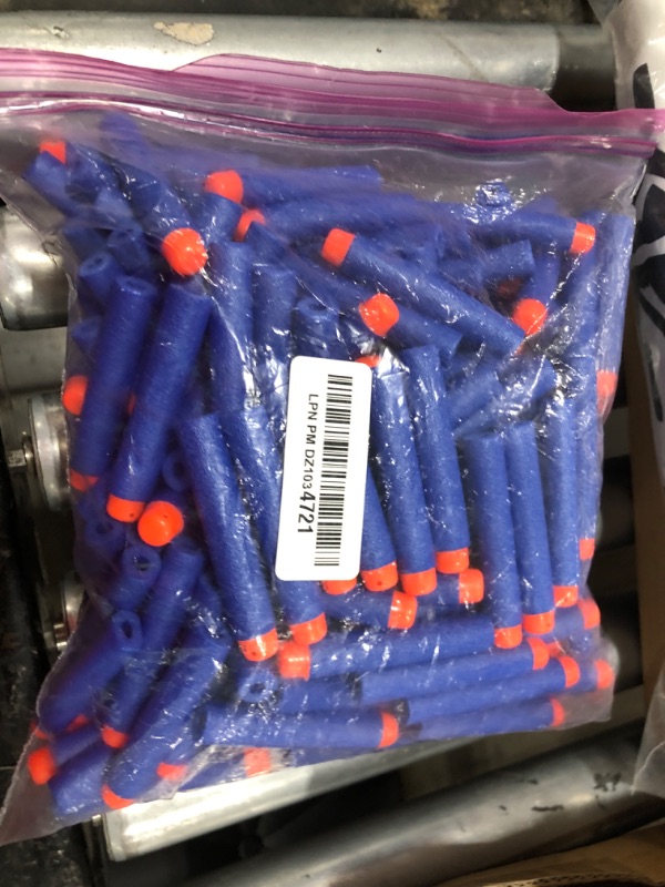 Photo 1 of Pokiiulk Refill Darts Bullets Compatible with Nerf Guns N-Strike Elite Series, 300PCS Refill Darts Premium Foam Bullets Pack with Portable Storage Bucket